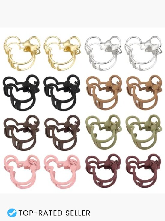 16 Pcs Hair Claw Clips Non-Slip Thick Hair Vintage Resin Hair Accessories Set